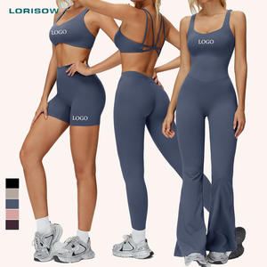 LORISOW Set Personalizzato per Palestra, Completo Fitness da Donna, Leggings Modellanti per Yoga, Abbigliamento Sportivo - Product Image 1