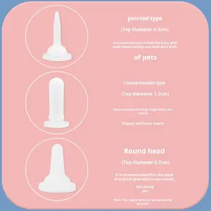 Portable en acier inoxydable bouteille <span class=keywords><strong>pour</strong></span> animaux de compagnie nouveau-né chien et chat <span class=keywords><strong>chaton</strong></span> biberon avec petite sucette 6 Pack chien chiot fournitures - Product Image 4