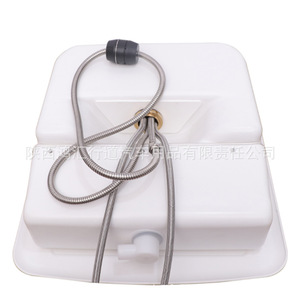 Rv <b>Sink</b> Built In Acrylic Folding Washbasin With Pull Out Faucet Bathroom Foldable Basin For <b>Caravan</b> Travel Trailer - Product Image 2