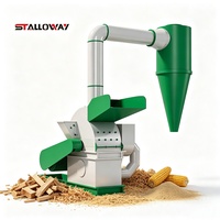 Promotion : Broyeur à marteaux multifonctionnel pour bois, broyeur de branches, de céréales et de maïs avec cyclone de dépoussiérage pour la production de granulés de biomasse agricole