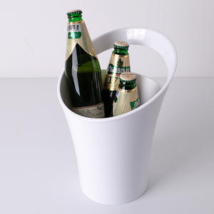 3.2L Oem Costom logo Party Bar Ktv Acrylique Blanc Glace Impériale Refroidisseur de Bouteille <span class=keywords><strong>Champagne</strong></span> Bière Cola Vin Seau à Glace en Plastique - Product Image 2