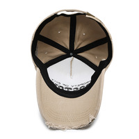 Nouvelle casquette de baseball en denim pur coton personnalisée avec lettres perforées sur le côté, casquette souple pour femme, style décontracté, casquette bec de canard, chapeau de soleil