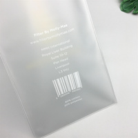 Sac à fermeture éclair en PVC givré personnalisé en gros, sac d'emballage transparent pour vêtements, sac d'emballage pour cosmétiques et cheveux