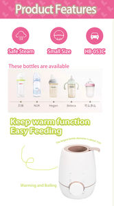 Producto para bebés Alimento Para Bebes Y Calentador De Biberones Calentamiento rápido Esterilizador único Alimentación Leche Calentador de biberones - Product Image 5