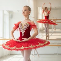 S0053 Tutu de ballet rigide en tulle pour filles, broderie de strass avec corps en velours, costume de scène pour compétition, fourniture d'usine