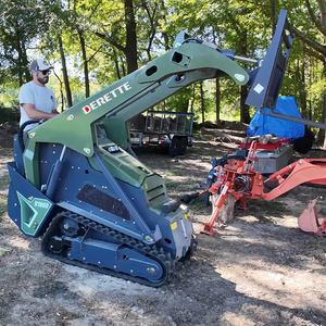 Đa chức năng <span class=keywords><strong>mini</strong></span> Crawler Skid chỉ đạo Bộ nạp derette V1000 DIESEL Powered 25HP EPA động cơ với bàn chải Cutter tập tin đính kèm - Product Image 3