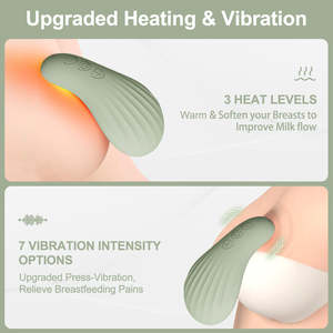 2-in-1-Stillmassagegerät mit Wärme und Vibration Mehrere Modi Still unterstützung gerät Steigert den Milch fluss für stillende Mütter - Product Image 4