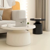 Combinaison de table basse circulaire de style crème populaire moderne salon appartement table centrale salon meubles de maison