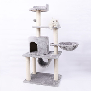 Fabricant Vente de gros Sisal Short Plush Cat Scratcher Tree - Product Image 1