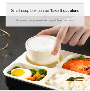 Bán Chạy Nhất Lò Vi Sóng An Toàn Bento Box Pp Nhựa Kín Hộp Ăn Trưa 4 Ngăn Tiffin Hộp - Product Image 6