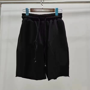 Women's Cotton Shorts Solid Color <b>Elastic</b> Waist Drawstring Casual Wear - Product Image 2