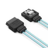 Cable de datos SATA de 7 pines macho a hembra de 0,6 m, cable de extensión de datos de alta velocidad de 6 Gbps para HDD y SSD, para dispositivos de almacenamiento de PC