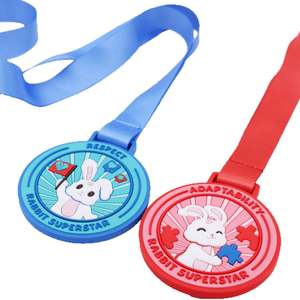 Medalla de Silicona PVC Personalizada y Duradera en Relieve para Competiciones y Eventos Deportivos con Logotipo Personalizado y Colores a Medida - Product Image 5