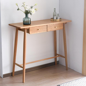 <span class=keywords><strong>Table</strong></span> <span class=keywords><strong>console</strong></span> d'entrée rectangulaire en bois avec tiroir, 1 pièce, de style européen - Product Image 4