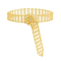 Chaîne de taille en cristal pour femmes, bijoux de danse, de style bohème, Vintage, plaqué or, à la mode,