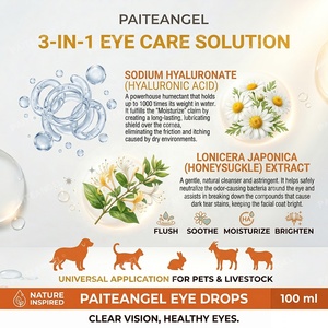 <span class=keywords><strong>Gotas</strong></span> Oftálmicas para Mascotas 100ml, Eliminador Natural de Manchas de Lágrimas, Lavado Ocular para Perros, Gatos y Ganado, Alivia la Picazón, GMP OEM Personalizado - Product Image 4