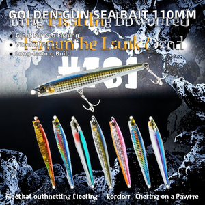 Leurre Artificiel Rigide Jianuo YA82 en PVC Plumeux 110mm 50g pour la Pêche à la Carpe en Mer ou en Ruisseau (Type Minnow Pencil) - Product Image 2