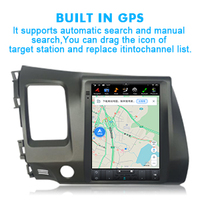 Autoradio Tableau de bord Système de navigation GPS Stéréo Android Lecteur DVD de voiture Radio pour HONDA CIVIC Conduite à gauche 2006-2011