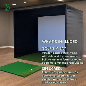 <span class=keywords><strong>Simulateur</strong></span> de <span class=keywords><strong>golf</strong></span> intérieur Filet de frappe 10X8FT Cadre en aluminium Écran d'impact Hd Cage d'entraînement portable Logo personnalisé Entraînement en plein air - Product Image 6