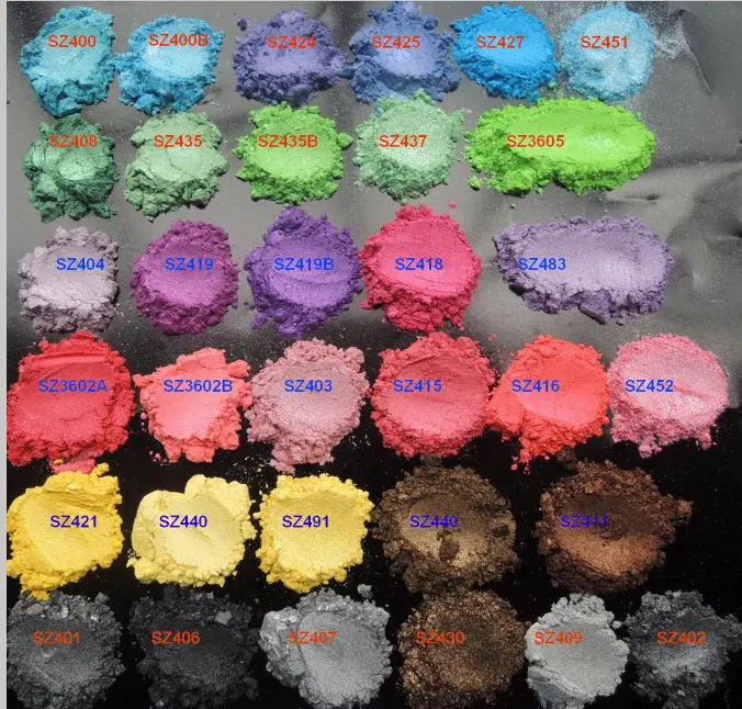 Cosmetic Grade Strong Colorant Pearl Mica Powder Iron Oxides Colored Pigment Powder For Epoxy Resin soap making