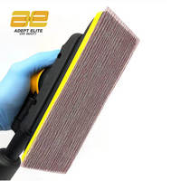 Papier abrasif sans poussière en maille 70x125mm, grain 80-320, disque abrasif rectangulaire auto-agrippant pour ponçage de surface, longue durée de vie, haute performance