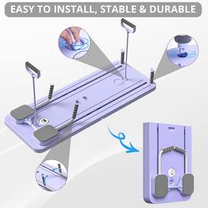 2025 5in1 Multi-Purpose Foldable Pilates Reformer Pilates <b>Board</b> AB Roller <b>Wheel</b> for Home Pilates Sliding <b>Board</b> - Product Image 6