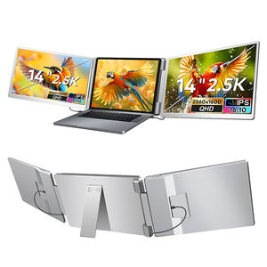 Monitor Portátil Triple de 14 Pulgadas y 2.5K, Extensor de Pantalla Dual para Laptop, para Negocios, Juegos, Oficina, Programación, USB C, IPS - Product Image 1