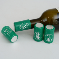 Capsules de bouteille de vin en plastique thermorétractable avec logo en relief de qualité supérieure pour les bouteilles de vin rouge et de liqueur