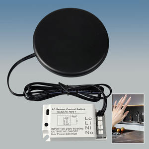 Interruptor Táctil Oculto que Penetra 5 cm <span class=keywords><strong>de</strong></span> Madera, 400 W, CA 110-220 V, para Luz <span class=keywords><strong>de</strong></span> Gabinete, Ventilador, Electrodoméstico, Sensor <span class=keywords><strong>de</strong></span> Montaje Invisible, Interruptor <span class=keywords><strong>de</strong></span> Encendido/Apagado - Product Image 1