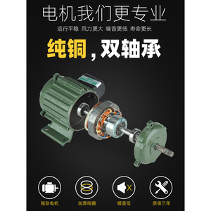 Motor de ventilador de escape industrial 220V 380V de flujo axial de alta velocidad con escobillas para electrodomésticos - Product Image 1