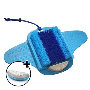 Voet Scrubber Voor Douche Met Puimsteen, Borstel Voet Cleaner, voet Peeling Met Vloer Zuignap Dode Huid & Eelt