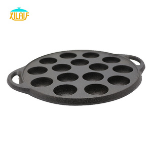 Hot Sell <strong>Round</strong> Cast Iron Bakeware Fried <strong>Egg</strong> Cake Baking <strong>Pan</strong> with Nonstick Coating - Product Image 2