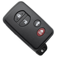 Nouvelle Coque de Clé de Voiture à 4 Boutons avec Lame Non Taillée pour Télécommande Intelligente et Entrée Sans Clé – Remplacement pour Véhicules