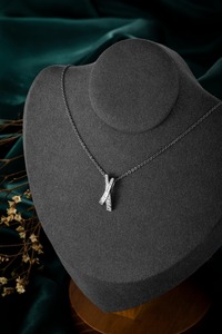 จี้เพชรทรงกลมเจียระไนแบบบริลเลียนท์ 0.66 กะรัต ทำจากทองคำขาวแท้ 14K ดีไซน์หรูหรา |   เพชรทรงกลมเจียระไนแบบบริลเลียนท์ ผลิตในห้องปฏิบัติการ - Product Image 4