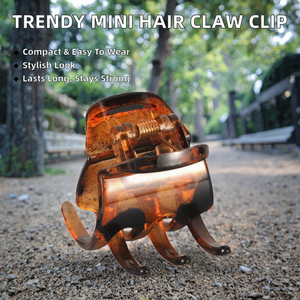 Vente en gros Aitong AT-42 Mini pince à cheveux tendance en plastique de 3 cm pour femmes et filles, idéale pour les fêtes, petite pince pour les queues de cheval et les coiffures - Product Image 2