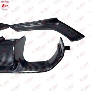Diffuseur arrière en fibre de carbone sèche Z-ART V Style M3 pour BMW <span class=keywords><strong>M4</strong></span> 2013-2021, lèvre arrière en fibre de carbone pré-imprégnée pour BMW F80 F82 F83 - Product Image 3