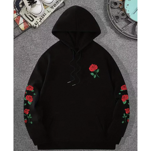 Felpe e Maglioni da Donna Personalizzati in Maglia Stampata Casual Nera 300g - Product Image 1