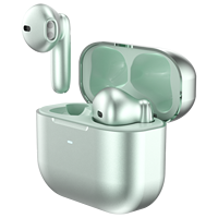Earbud Nirkabel Semi Ear Hybrid TWS ANC ENC Peredam Kebisingan Aktif dengan 6 Mikrofon, Headset Kontrol Sentuh