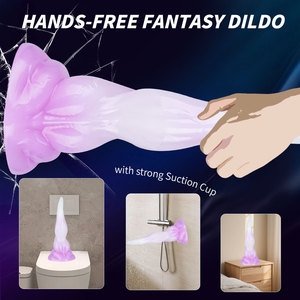 Consolador de Silicona Púrpura de Fantasía al por Mayor para Mujer Juguete Sexual Consolador Enorme Realista de ABS Suave con Estimulación de Punto G para Uso <span class=keywords><strong>Gay</strong></span> - Product Image 3