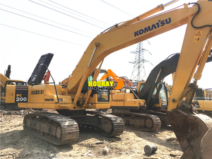 รถขุดไฮดรอลิกแบบตีนตะขาบ Komatsu PC200-7 จากญี่ปุ่น ขนาด 20 ตัน พร้อมมอเตอร์ ปั๊ม เกียร์บ็อกซ์ และเกียร์ สำหรับประเทศแทนซาเนีย - Product Image 2