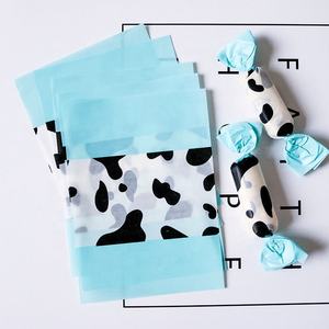 Papier d'emballage alimentaire dessin animé papier ciré imperméable pour fromage <span class=keywords><strong>Nougat</strong></span> <span class=keywords><strong>chocolat</strong></span> bonbons emballage - Product Image 1
