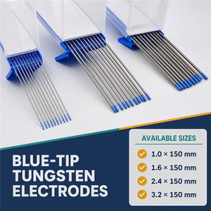 Electrodo de Tungsteno WT20 de Color Rojo para Soldadura TIG, 1.6mm 2.4mm 3.2mm, <span class=keywords><strong>Marca</strong></span> SSTS, Garantía de 3 Años - Product Image 3