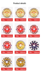 10 pièces Segments segmentés diamant meule tasse pour béton 5 pouces - Product Image 4
