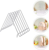 Organisateur de planches à découper commercial en acier inoxydable, support pour planches à découper, support pour casseroles, poêles et couvercles de cuisine pour le rangement sur comptoir