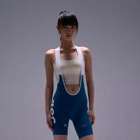 Pantalon de cyclisme à bretelles rembourré grande taille pour femme, coupe course, évacuation de l'humidité, respirant, pour équipe B2B