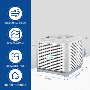 Refroidisseur d'air évaporatif industriel commercial, climatiseur désertique, économie d'énergie, portable, télécommande, débit d'air élevé, OEM ODM - Product Image 6