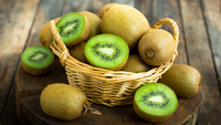 Lekkere knapperige gevriesdroogde kiwischijfjes, natuurlijk ongezoet, FD kiwi fruitsnack