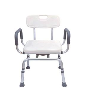 เก้าอี้อาบน้ำอลูมิเนียมปรับได้พร้อมพนักพิงสำหรับผู้สูงอายุและผู้พิการ - Product Image 2