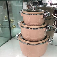 B2B Distributor 3-teiliges Isolierbehälter-Set 2,5L 4,5L 6,5L Speisenwärmer für Nordamerika Großhandel Hochzeiten Partys Buffet Servierset