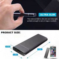 USB 3.1 Hard Disk portabel ponsel, Hard Drive Tipe C kecepatan tinggi 1TB 2TB 4TB 6TB 8TB 10TB 12TB 14TB 16TB SSD portabel